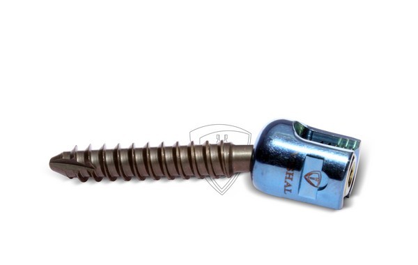 Titanium Single Lock Poly Screw (5mm Rod) 